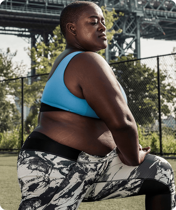 Woman resting after exercising